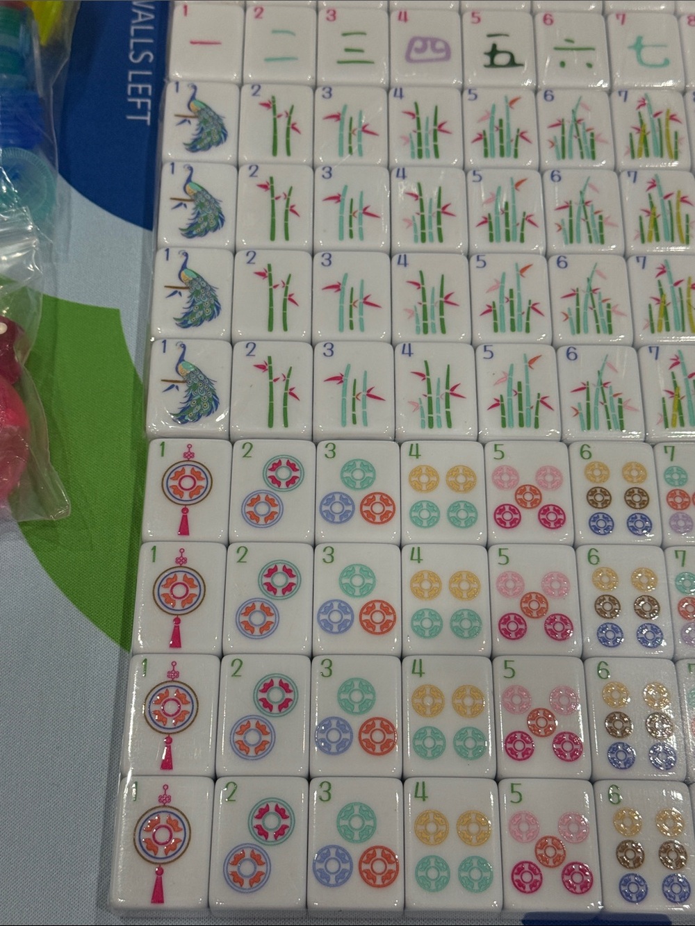 American Mahjong Tile Set - Multi-Color Designs - Picture 7 of 15
